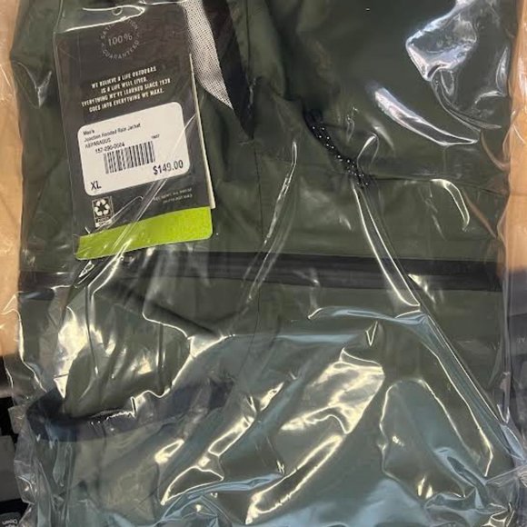 NWT! REI Co-op Junction Hooded Cycling Rain Jacket Asparagus/X-Large - Picture 15 of 16